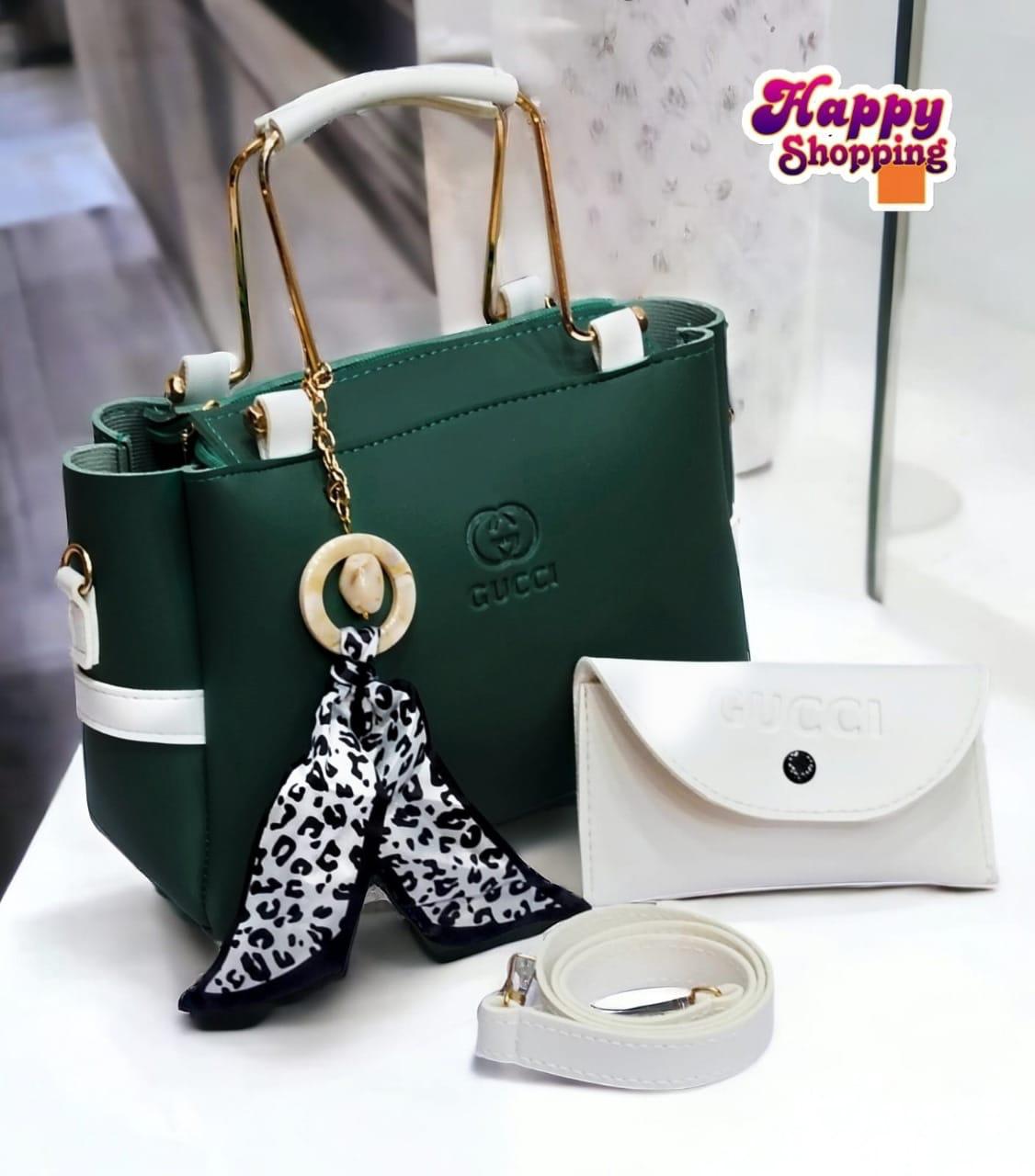 Ladies Handbag With Match Small Pouch Elegant Design Premium Quality